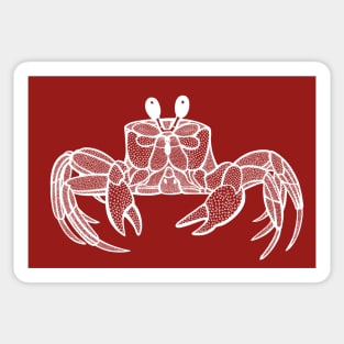 Ghost Crab - crab lovers hand drawn design Sticker